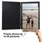 Americanflat Quick-Change Photo Storage Display Frame - Store up to 35 Pictures at Once with Elastic Strap Storage - Shatter Resistant Glass - Hanging Hardware - Includes Easel - Black